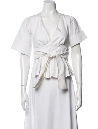 Pre-owned Christian Lacroix Vintage 2000's Top In White