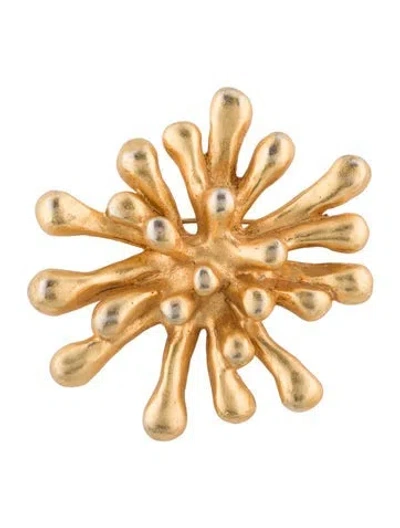 Pre-owned Christian Lacroix Vintage Anemone Brooch In Multi