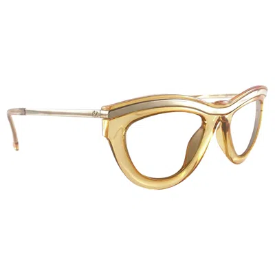 Pre-owned Christian Lacroix Vintage  7320 Cat `eye Sunglasses 80's Austria In Sand