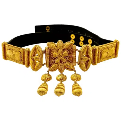 Pre-owned Christian Lacroix Vintage  Byzantine Mogul Belt In Brown