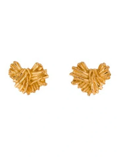 Pre-owned Christian Lacroix Vintage Clip-on Earrings In Multi