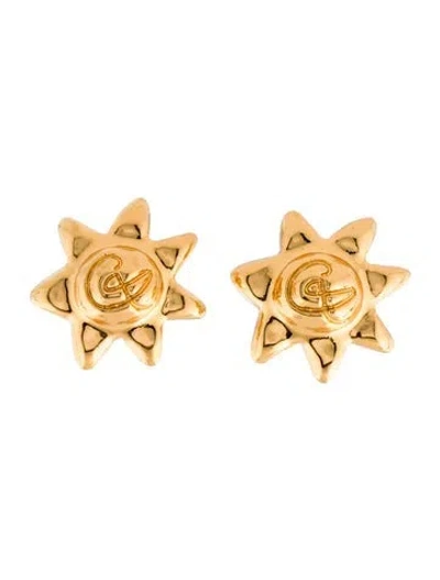 Pre-owned Christian Lacroix Vintage Clip-on Earrings In Multi