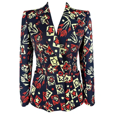 Pre-owned Christian Lacroix Vintage Fluted Silk Faille Jacket Circa 2000 France In Black