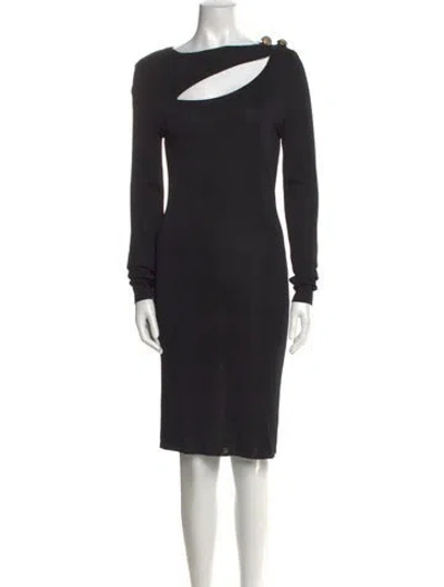 Pre-owned Christian Lacroix Vintage Knee-length Dress In Black