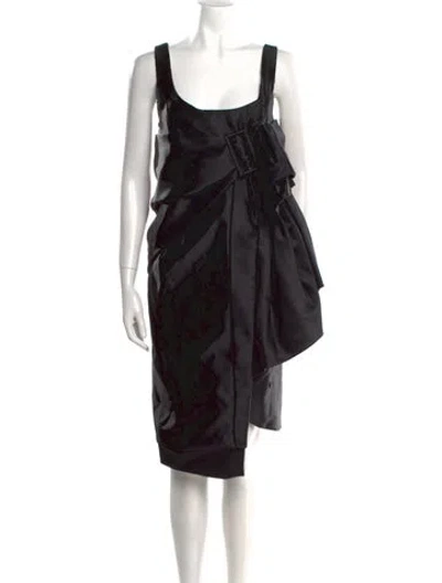 Pre-owned Christian Lacroix Vintage Knee-length Dress In Black