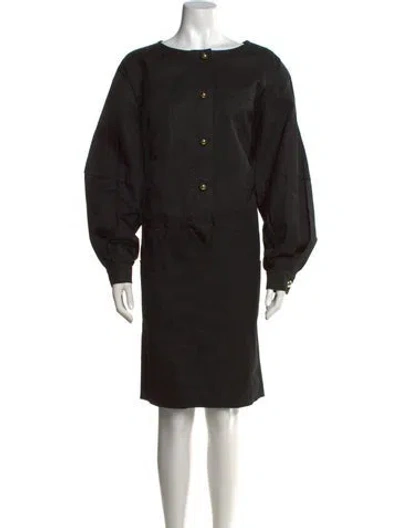Pre-owned Christian Lacroix Vintage Knee-length Dress In Black