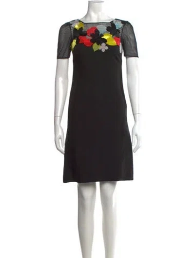 Pre-owned Christian Lacroix Vintage Knee-length Dress In Black
