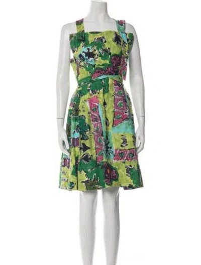 Pre-owned Christian Lacroix Vintage Knee-length Dress In Green