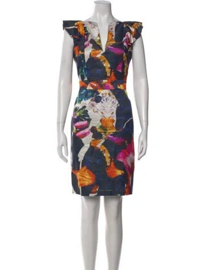 Pre-owned Christian Lacroix Vintage Knee-length Dress In Multi