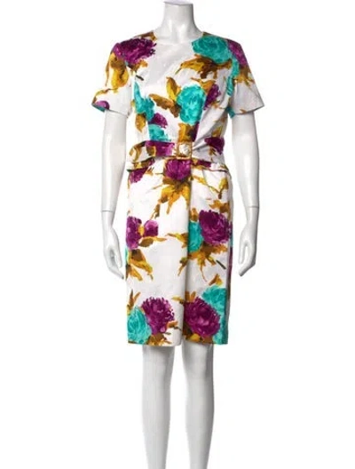 Pre-owned Christian Lacroix Vintage Knee-length Dress In Multi
