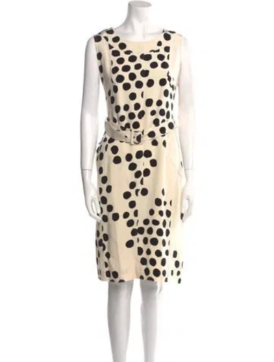 Pre-owned Christian Lacroix Vintage Knee-length Dress In Neutral