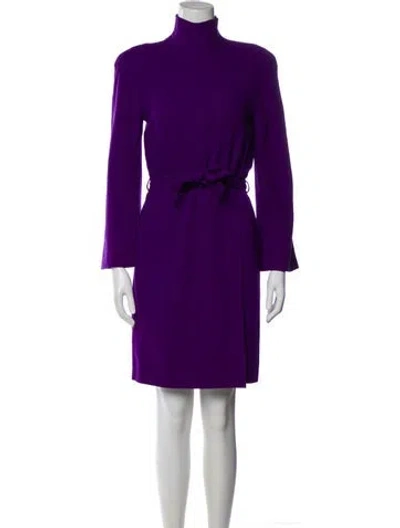 Pre-owned Christian Lacroix Vintage Knee-length Dress In Purple