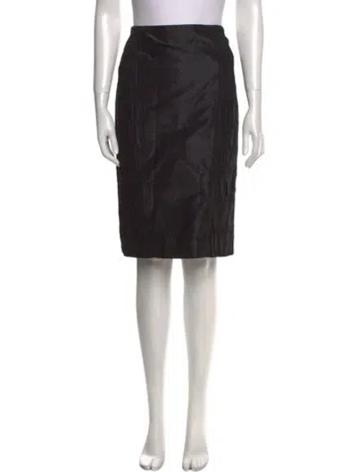 Pre-owned Christian Lacroix Vintage Knee-length Skirt In Black