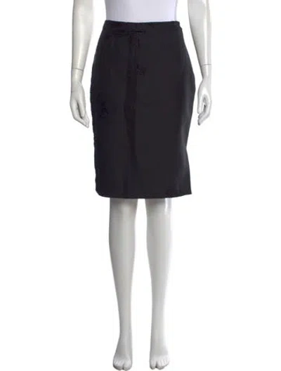 Pre-owned Christian Lacroix Vintage Knee-length Skirt In Black