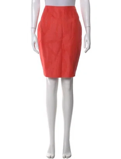 Pre-owned Christian Lacroix Vintage Knee-length Skirt In Orange