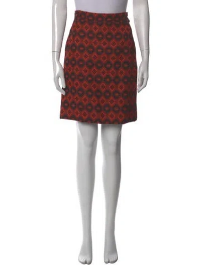 Pre-owned Christian Lacroix Vintage Knee-length Skirt In Red