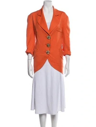 Pre-owned Christian Lacroix Vintage Late 1980's - Early 1990's Blazer In Orange