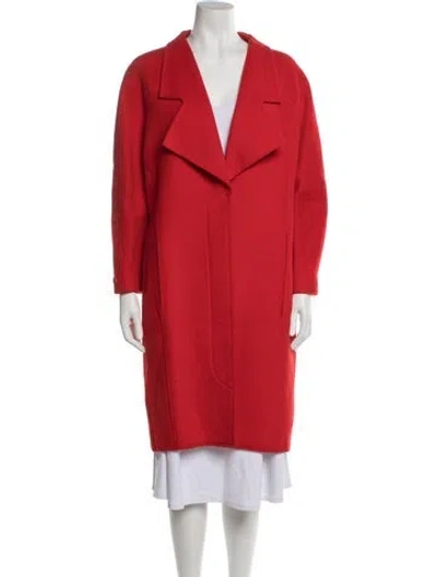 Pre-owned Christian Lacroix Vintage Late 1980's - Early 1990's Coat In Red