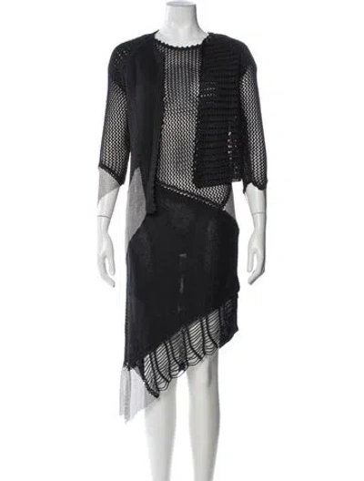 Pre-owned Christian Lacroix Vintage Late 1980's - Early 1990's Dress Set In Blue