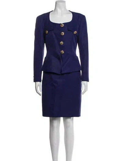 Pre-owned Christian Lacroix Vintage Late 1980's - Early 1990's Skirt Set In Purple