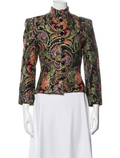 Pre-owned Christian Lacroix Vintage Late 1990's - Early 2000's Jacket In Green