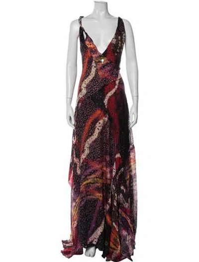 Pre-owned Christian Lacroix Vintage Long Dress In Black
