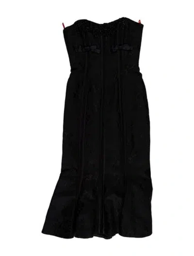 Pre-owned Christian Lacroix Vintage Long Dress In Black