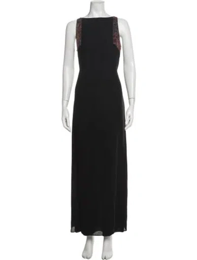Pre-owned Christian Lacroix Vintage Long Dress In Blue