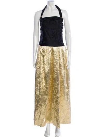 Pre-owned Christian Lacroix Vintage Long Dress In Multi