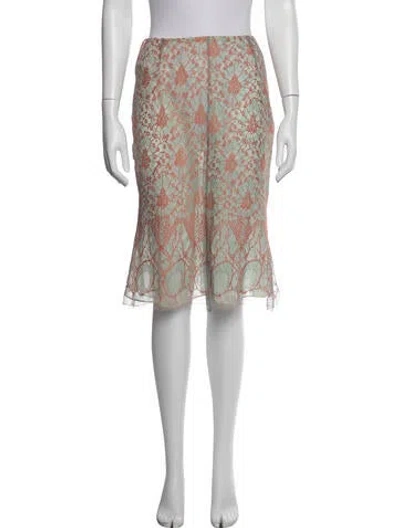 Pre-owned Christian Lacroix Vintage Midi Length Skirt In Multi