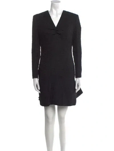 Pre-owned Christian Lacroix Vintage Mini Dress In Black