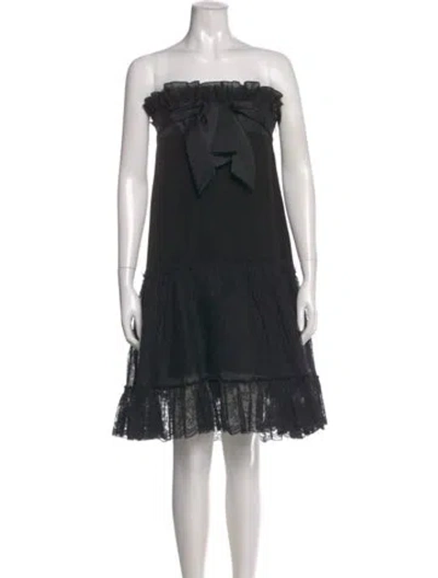 Pre-owned Christian Lacroix Vintage Mini Dress In Black