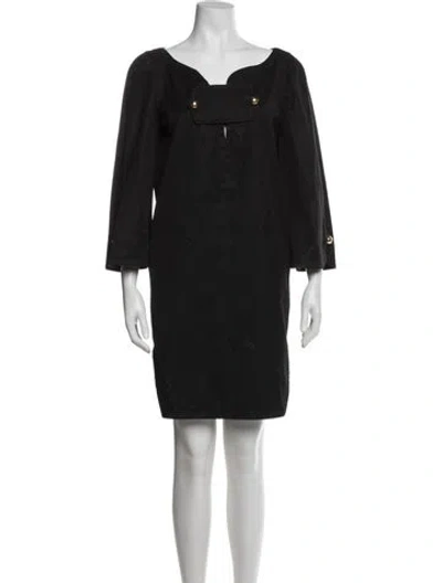 Pre-owned Christian Lacroix Vintage Mini Dress In Black