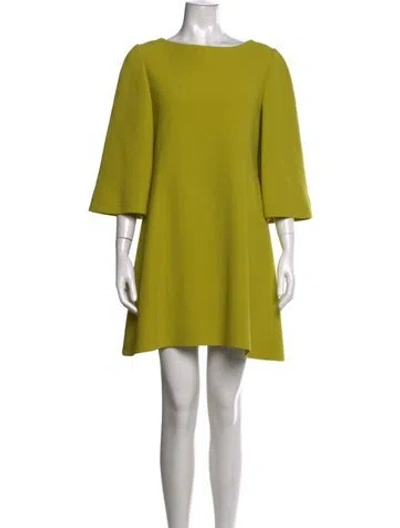 Pre-owned Christian Lacroix Vintage Mini Dress In Green