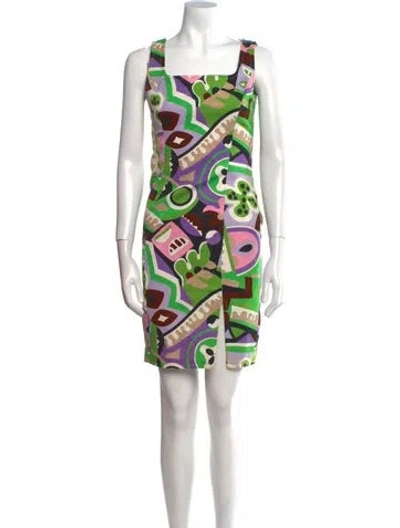 Pre-owned Christian Lacroix Vintage Mini Dress In Multi