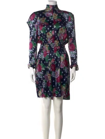 Pre-owned Christian Lacroix Vintage Mini Dress In Multi