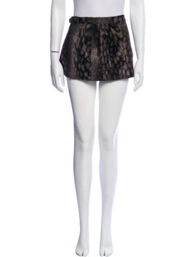 Pre-owned Christian Lacroix Vintage Mini Skirt In Black