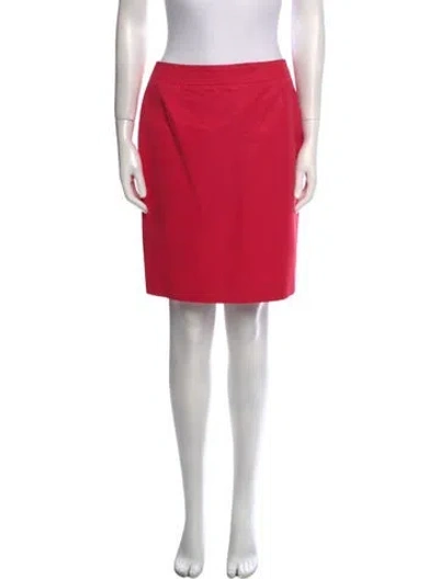 Pre-owned Christian Lacroix Vintage Mini Skirt In Red