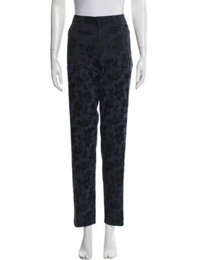 Pre-owned Christian Lacroix Vintage Straight Leg Pants In Blue