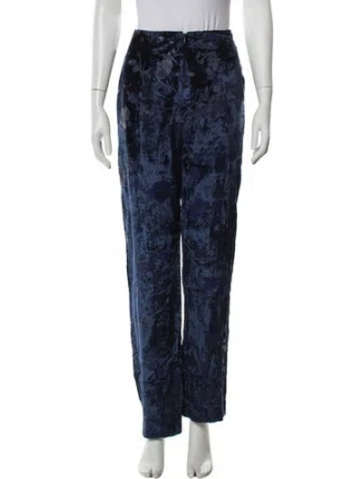 Pre-owned Christian Lacroix Vintage Straight Leg Pants In Blue