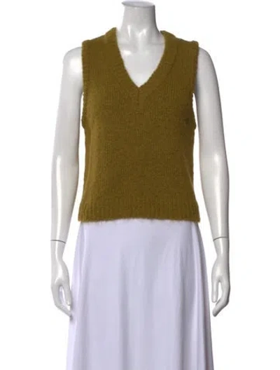 Pre-owned Christian Lacroix V-neck Sweater In Green