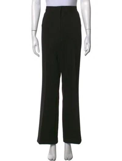 Pre-owned Christian Lacroix Wide Leg Pants In Black