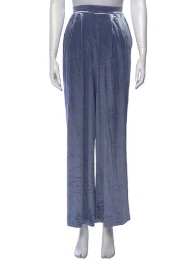 Pre-owned Christian Lacroix Wide Leg Pants In Blue