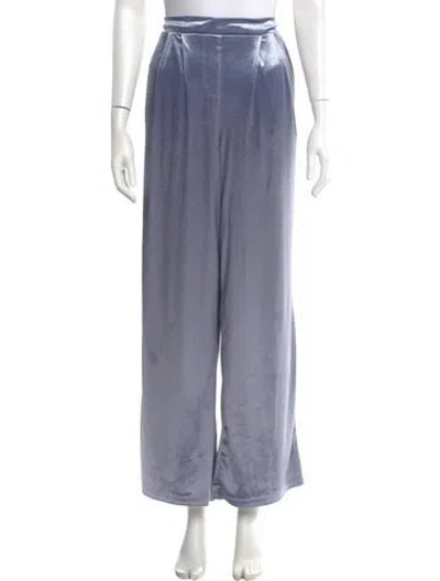 Pre-owned Christian Lacroix Wide Leg Pants In Blue