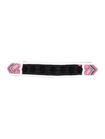 Pre-owned Christian Lacroix Wide Waist Belt In White