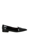 Christian Lacroix Woman Ballet Flats Black Size 8 Cow Leather In Black