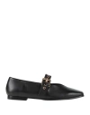 Christian Lacroix Woman Ballet Flats Black Size 8 Sheepskin In Black