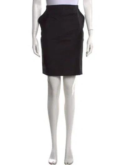 Pre-owned Christian Lacroix Wool Mini Skirt In Black