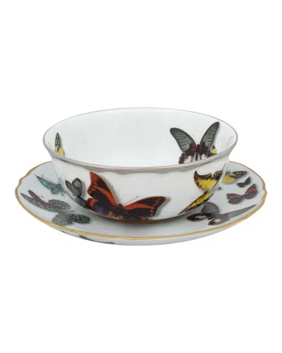 Christian Lacroix X Vista Alegre Butterfly Parade Consomme Cup & Saucer In Multi