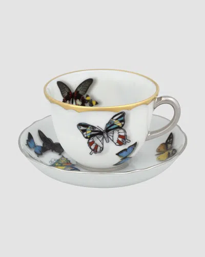 Christian Lacroix X Vista Alegre Butterfly Tea Cup & Saucer